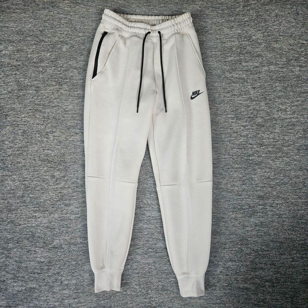 Nike Sportswear Tech Fleece Jogger Pants FB8330-110 Ivory Women’s XS Cream EUC